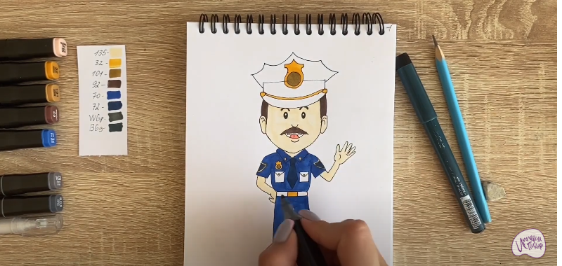 Рисуем Полицейский
