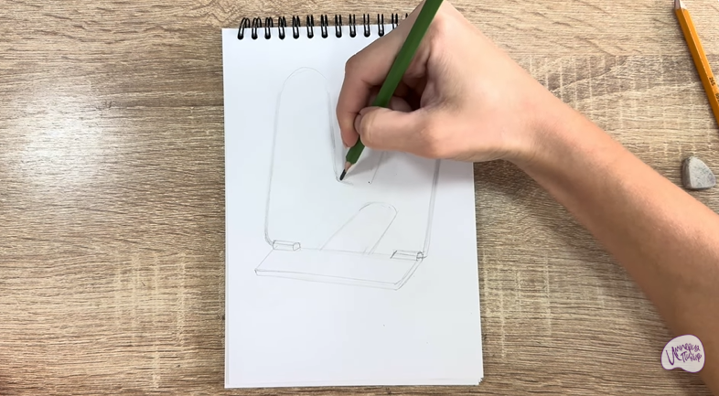 Рисуем Подставка для книг