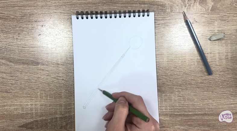 Рисуем Стоматологическое зеркало