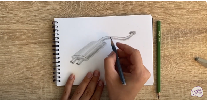 Рисуем Глушитель