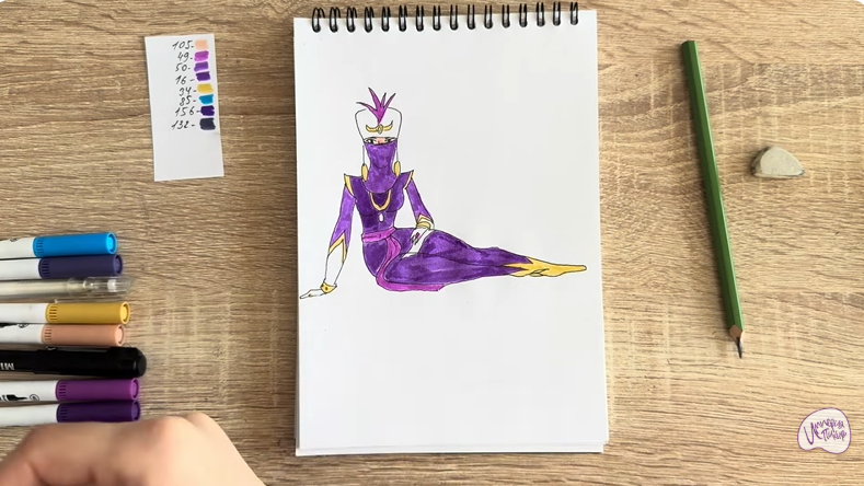 Рисуем Шамаханская Царица из "Три богатыря"