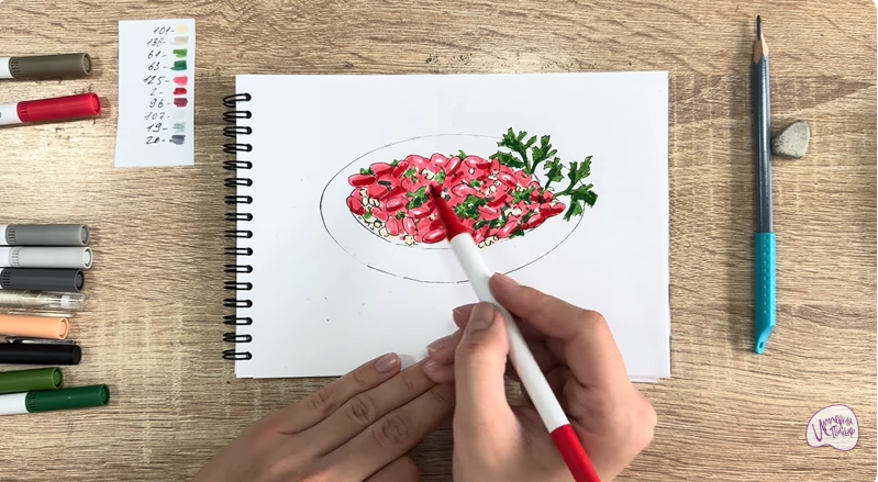 Рисуем Лобио по-грузински