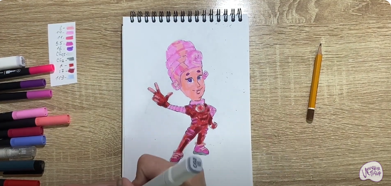 Рисуем Мася из "Фиксиков"