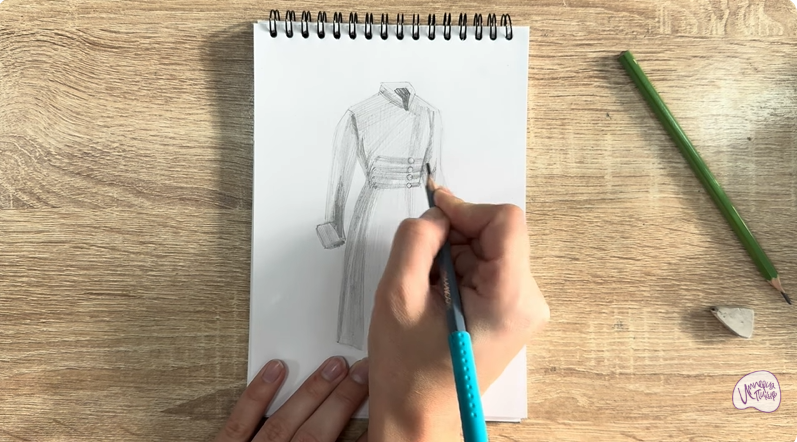 Рисуем Кафтан