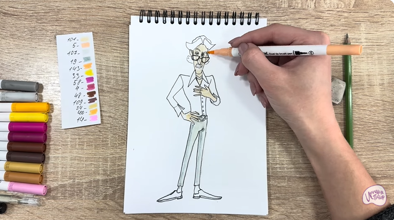 Рисуем Супербро из «Доктор Динозавров»