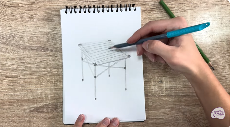 Рисуем Походный стол