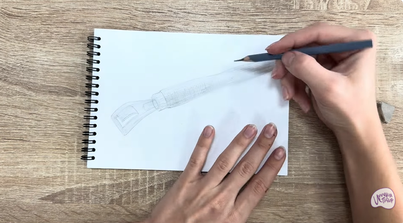 Рисуем Ручка-держатель для сковороды