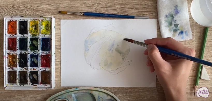 Рисуем Цветная капуста