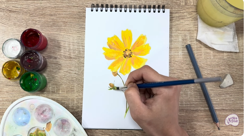 Рисуем Кореопсис