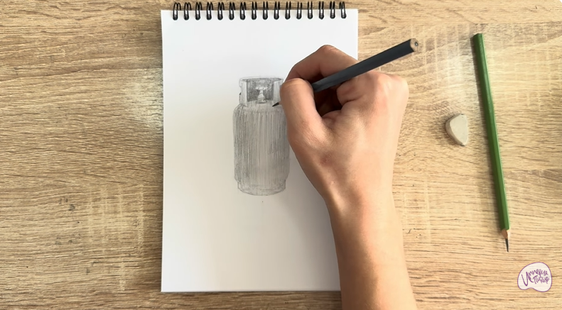 Рисуем Газовый баллон