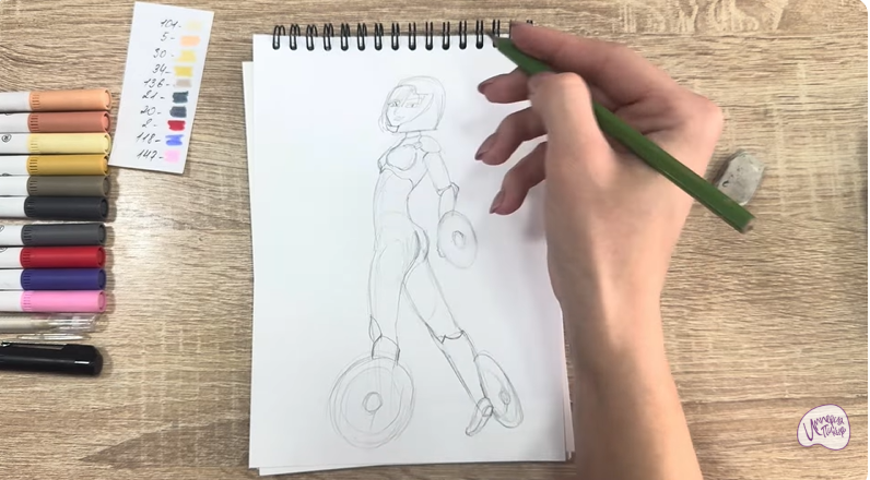 Рисуем ГоГо Томаго из "Город героев"