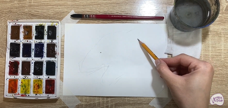Рисуем Лист каладиума