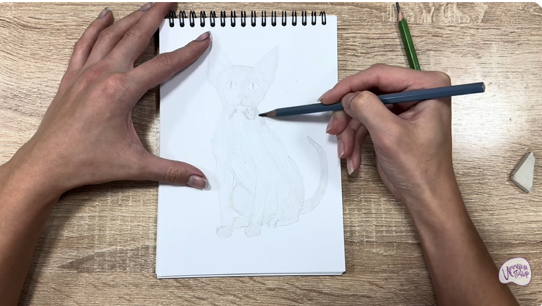 Рисуем Девон Рекс