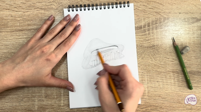 Рисуем Заколка-краб