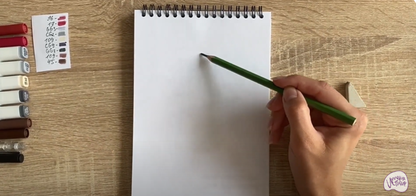 Рисуем Шнюк из "Лунтика"