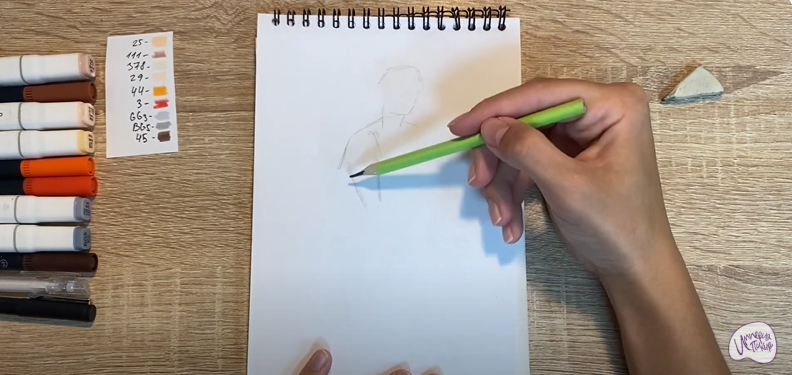 Рисуем Тала из "Моана"