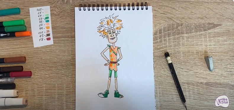 Рисуем Маракуда из мультфильма "Маракуда"