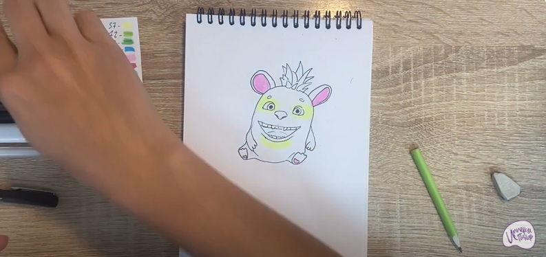 Рисуем Пиля из "Монсики"