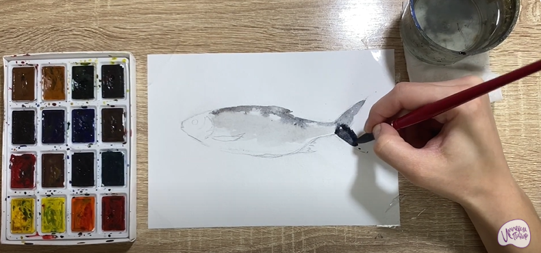 Рисуем Вобла