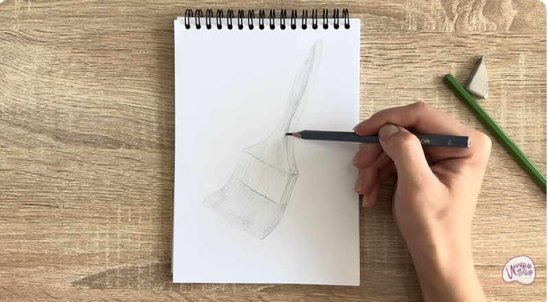 Рисуем Кисть малярная