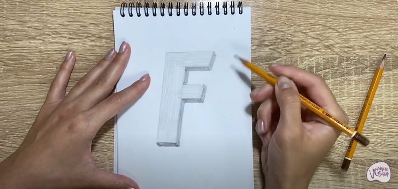 Рисуем Буква "F"