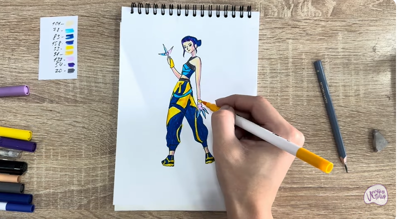 Рисуем Зои из "Кейпоп"