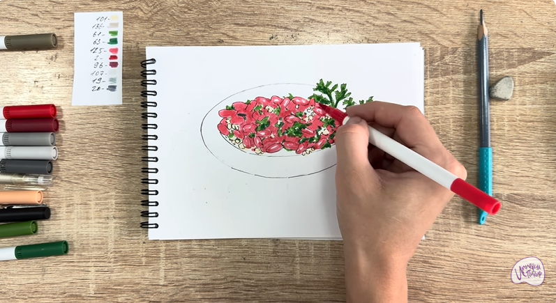 Рисуем Лобио по-грузински