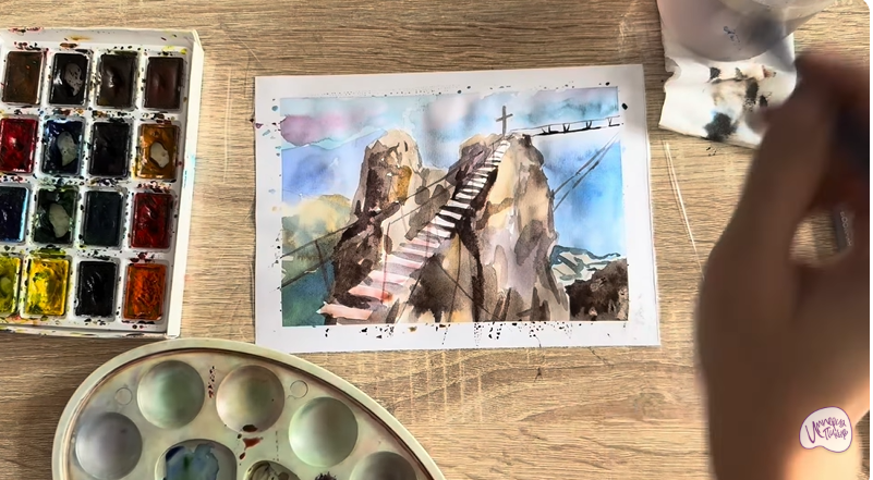 Рисуем Гора Ай-Петри