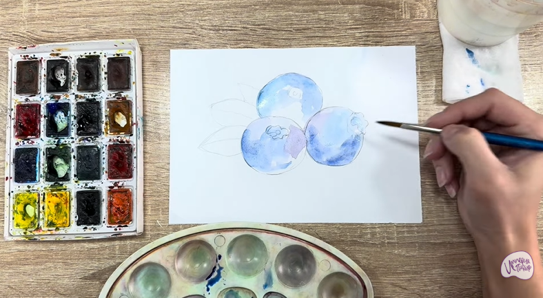 Рисуем Голубика