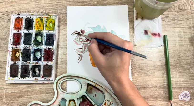 Рисуем Традесканция