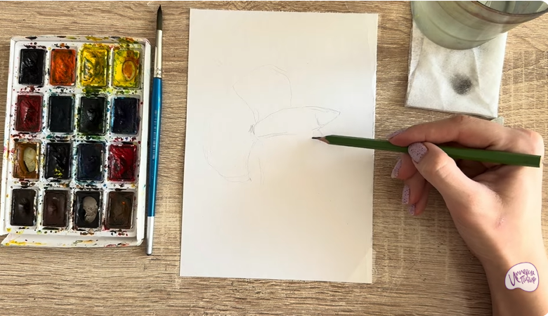 Рисуем Рыба петушок