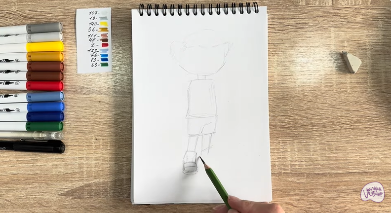 Рисуем Стар Нави из "Джи-Джи Бонд"