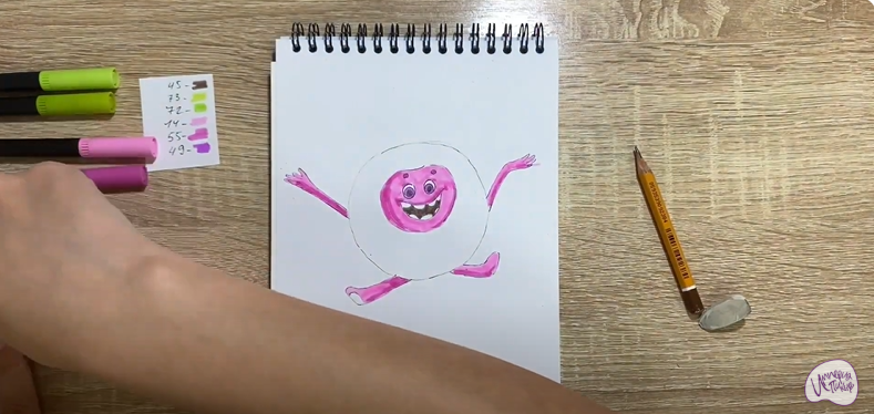 Рисуем Бублик из "Геройчики"