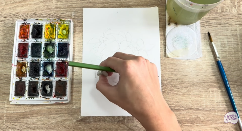 Рисуем Традесканция