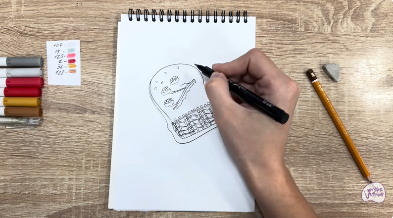 Рисуем Имбирный пряник