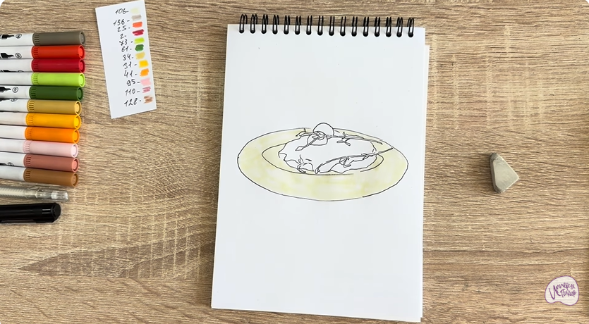 Рисуем Мясо по-французски