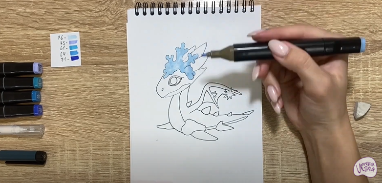 Рисуем Снежный дракон