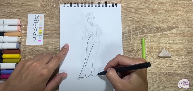 Рисуем Эрика Ван Хельсинг из "Монстры на каникулах"