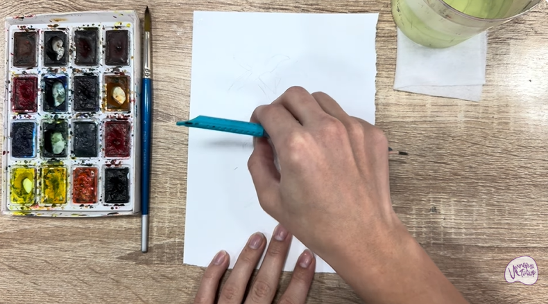 Рисуем Эдельвейс