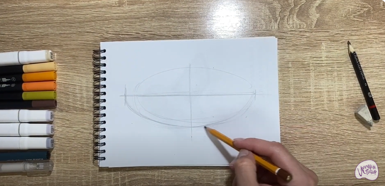 Рисуем Запеканка с изюмом