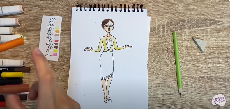 Рисуем Марлен из "Царевны"