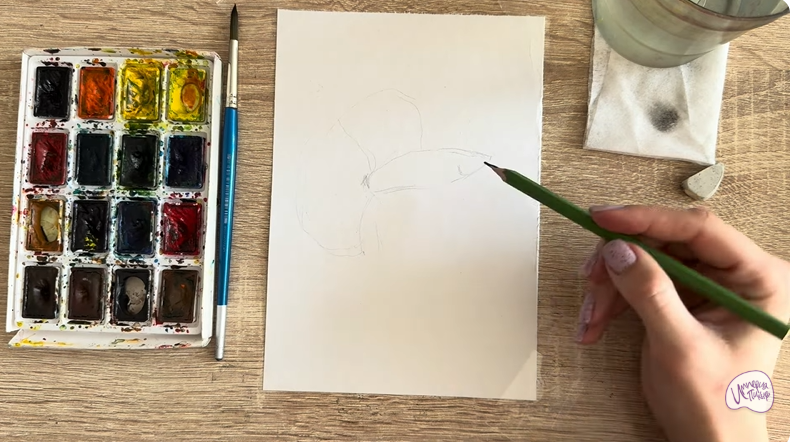 Рисуем Рыба петушок