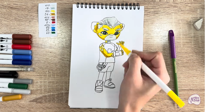 Рисуем Стар Нави из "Джи-Джи Бонд"