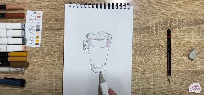 Рисуем Раф кофе