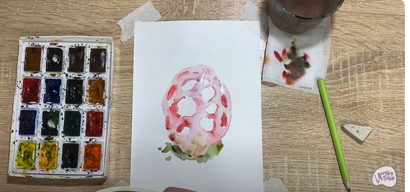 Рисуем Гриб решёточник