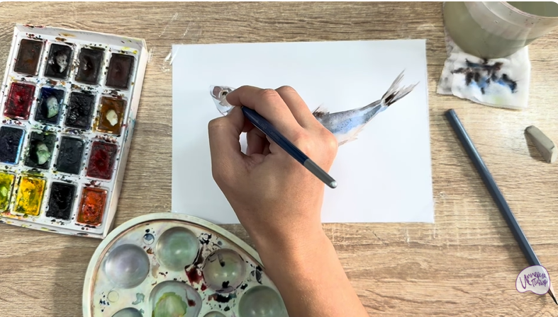 Рисуем Селёдка