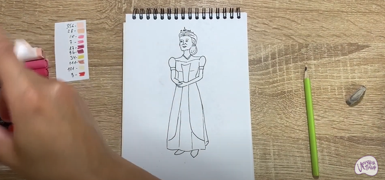 Рисуем Королева Лилиан из "Шрека"