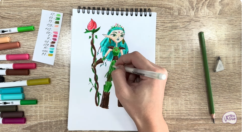 Рисуем Дриада из "Сказочный Патруль"