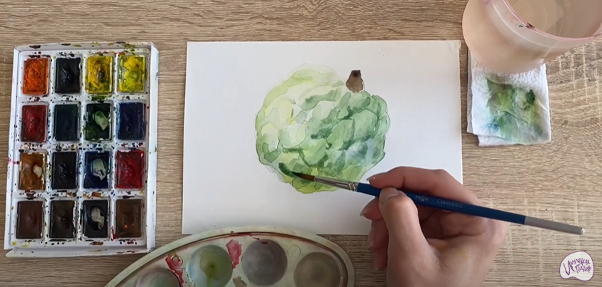 Рисуем Аннона сетчатая