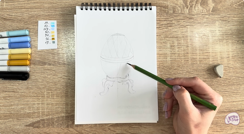 Рисуем Яйцо Фаберже